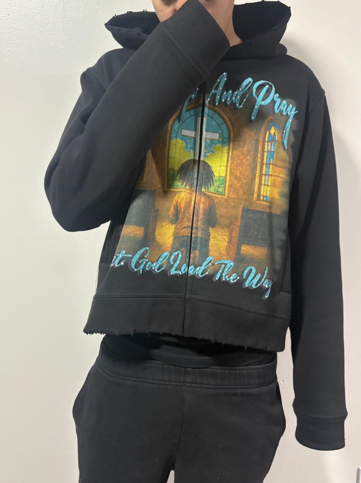 "Just Stop & Pray" Zip-Up