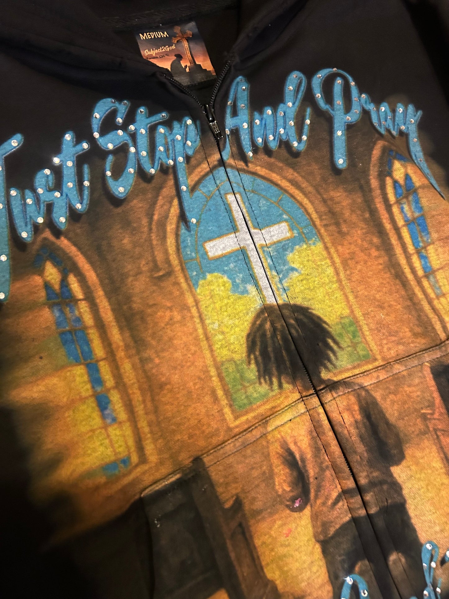 "Just Stop & Pray" Zip-Up