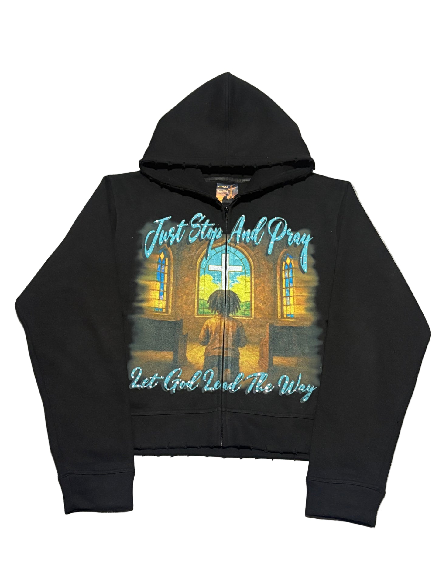 "Just Stop & Pray" Zip-Up