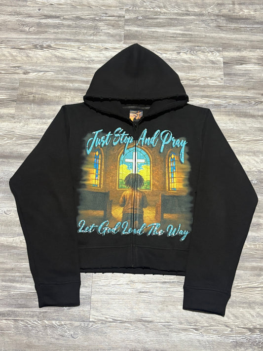 "Just Stop & Pray" Zip-Up